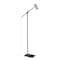 Z-Lite Calumet 1 Light Floor Lamp, Matte Black + Polished Nickel & Polished Nickel 814FL-MB-PN - alternate 1